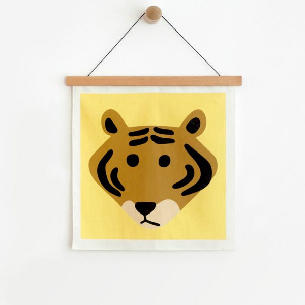 Fabric Poster - Meet Tiger Yellow